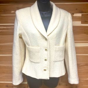 Bloomingdales Cream Color Blazer